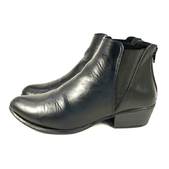 Espirit Triumphant Black Western Style, Almond Toe Bootie. Women's Size 8.5 M - Picture 2 of 11